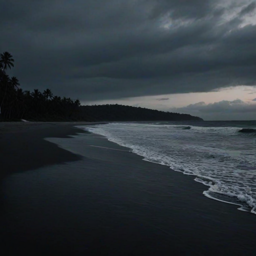 dark beach wallpaper