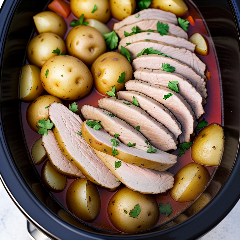 crock pot pork tenderloin and potatoes