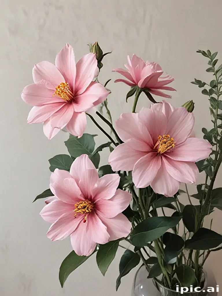 aesthetic flower painting