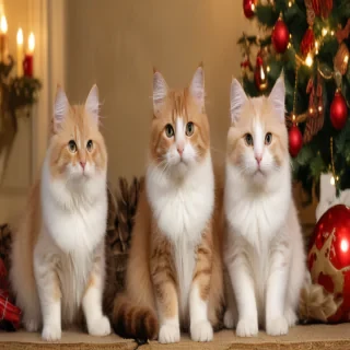 merry christmas cats images
