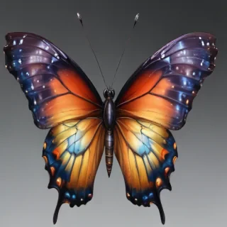 butterfly no background