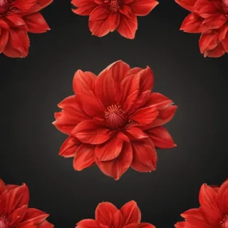 red flower png