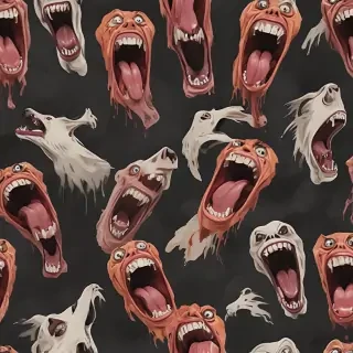 screaming background