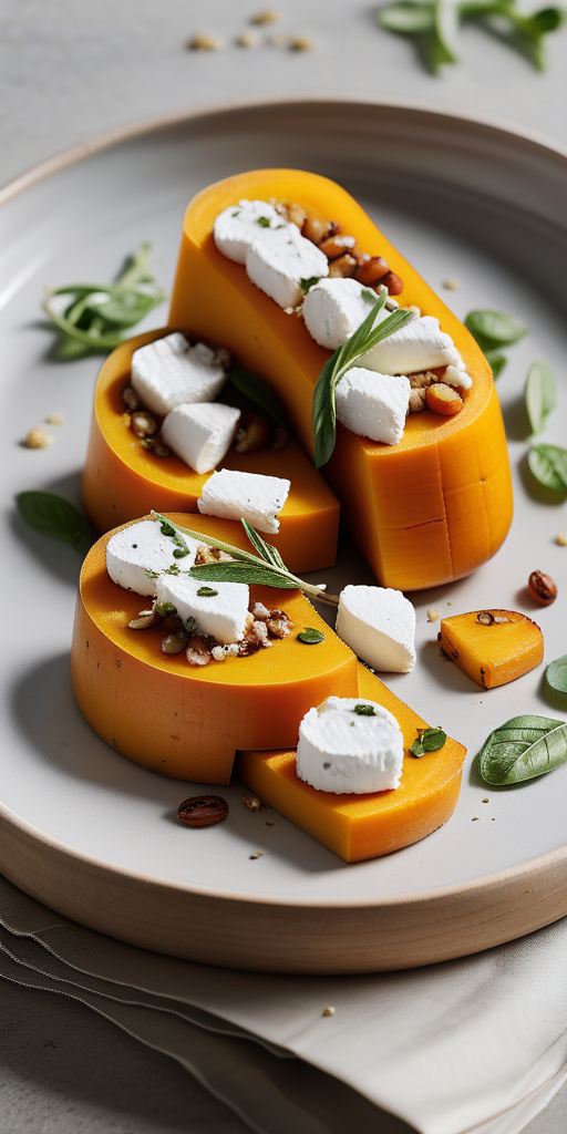 butternut squash and goats cheese