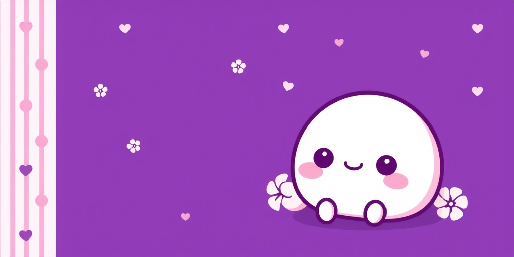 kawaii cute purple wallpaper