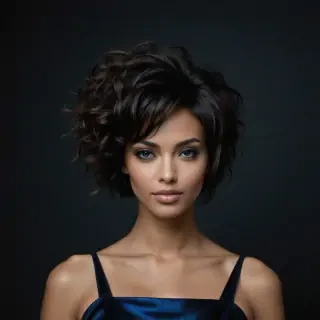black background with blue