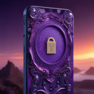 purple lock screen