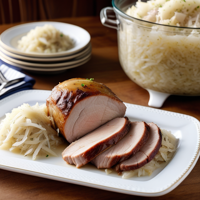 pioneer woman pork roast and sauerkraut