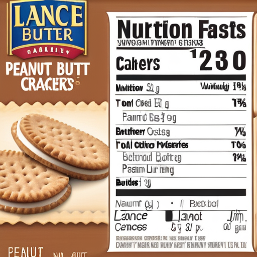 lance peanut butter crackers nutrition