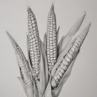 corn drawing