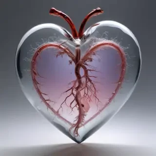 aesthetic transparent heart