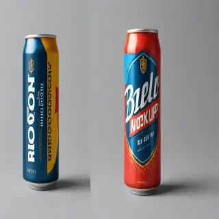 beer can mockup