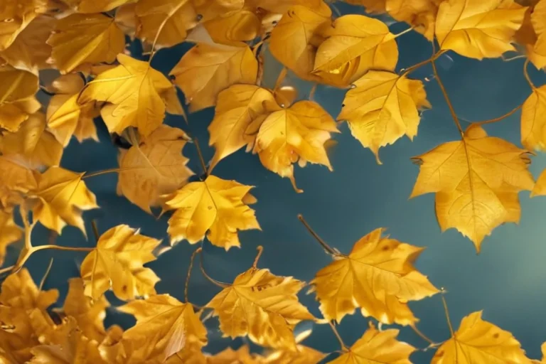 golden leaves background
