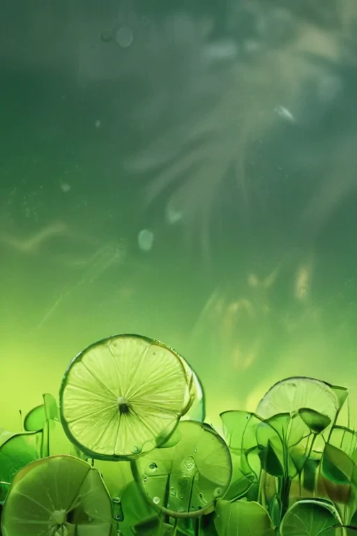 lime green background