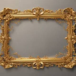 gold border transparent