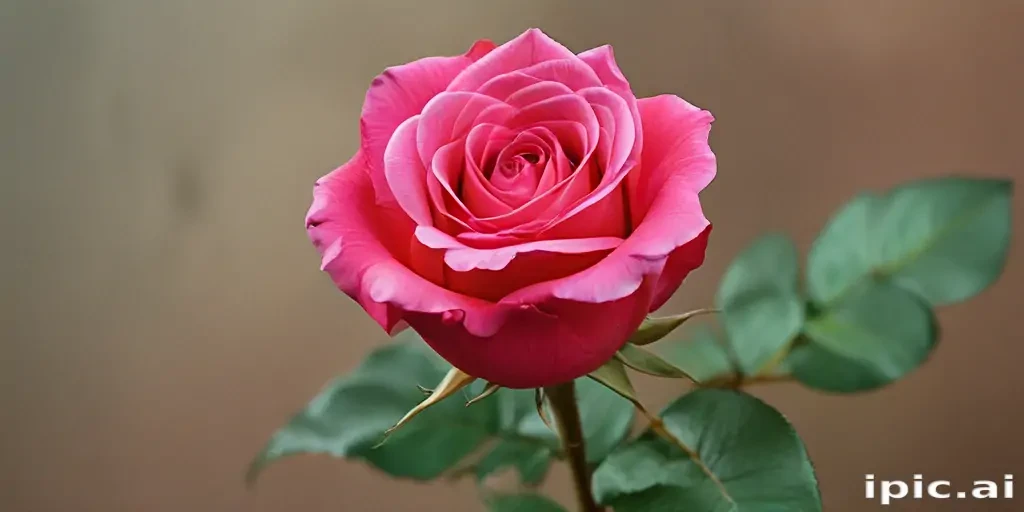 rose with background