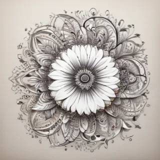 flower doodle art