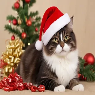 merry christmas cats images