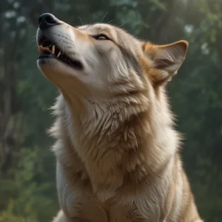 wolf howling png