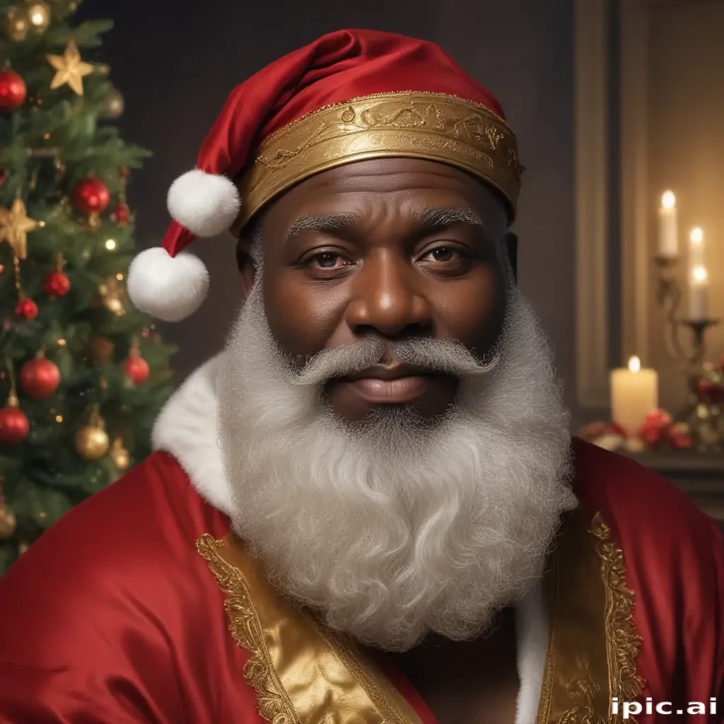 image of black santa