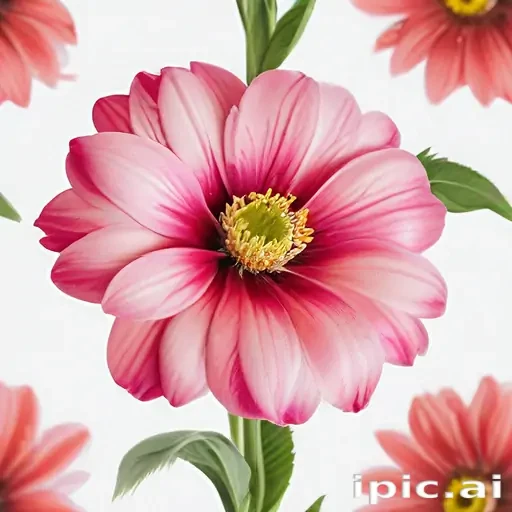 flower with white background