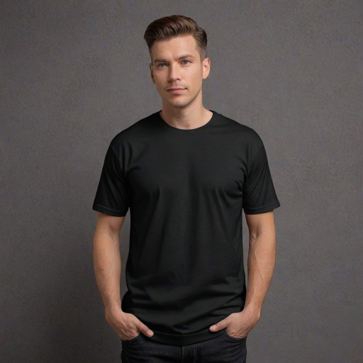 black mockup t shirt