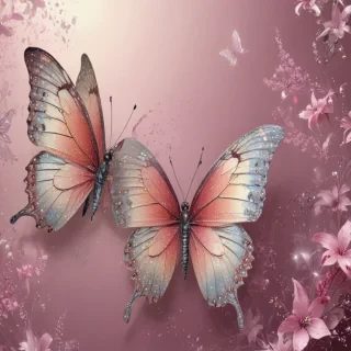 glitter butterfly wallpaper