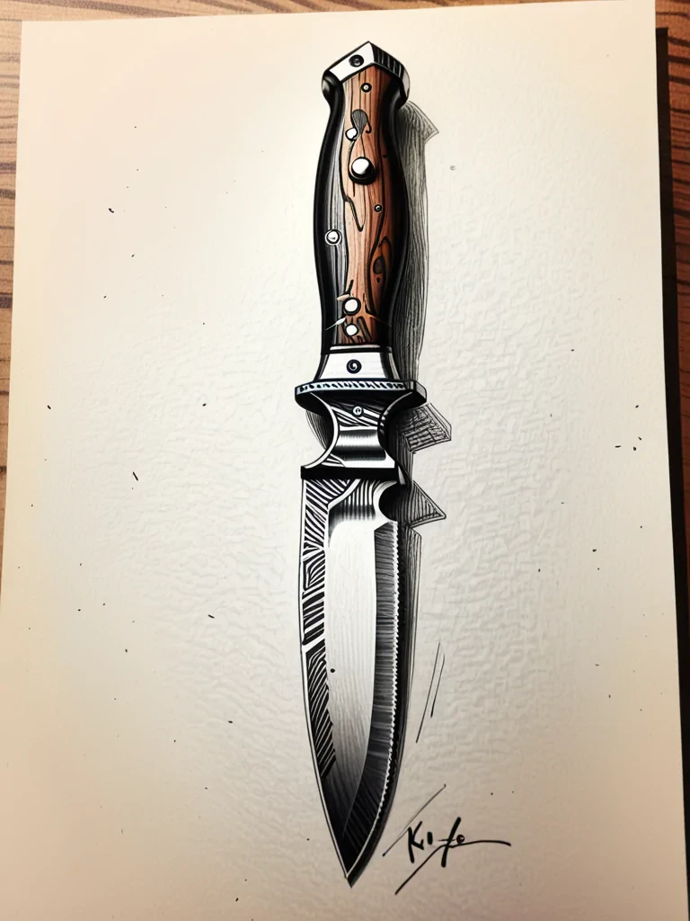 knife drawing