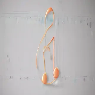 transparent music note