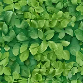 background with green leaves