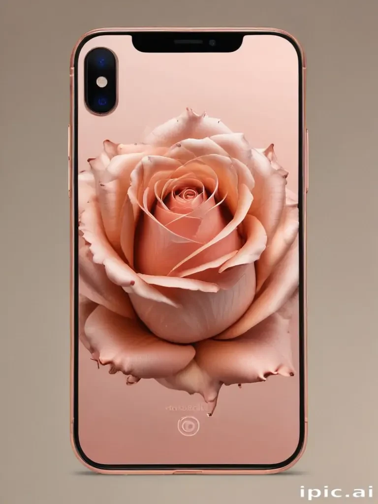 rose gold iphone screensaver