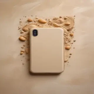 beige phone background