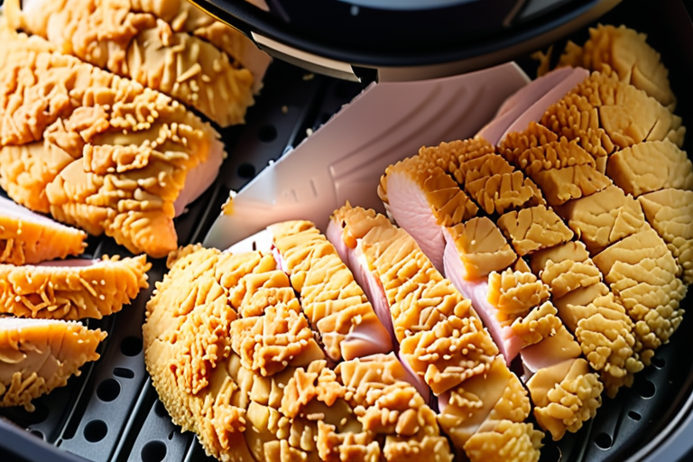 frozen breaded chicken breast in air fryer
