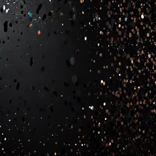 glitter on black background