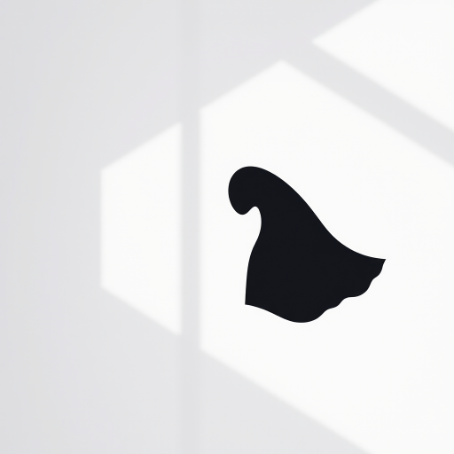 Generate an image of a minimalist black silhouette artwork on a white background, shot with a Canon EOS R5, 50mm lens, aperture f/1.8, ISO 100, natural light, top-down view, sharp focus.
