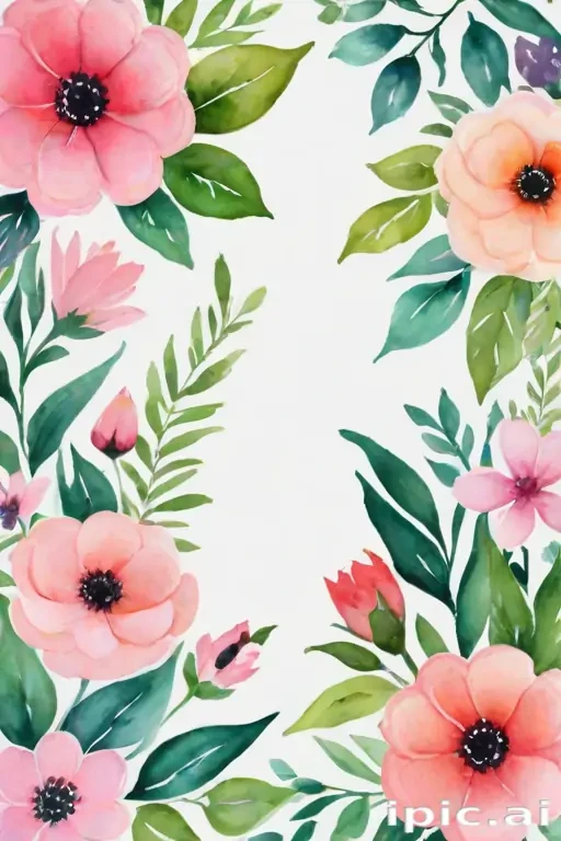 floral watercolor background