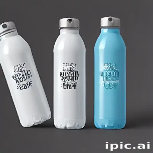 water bottle mockup