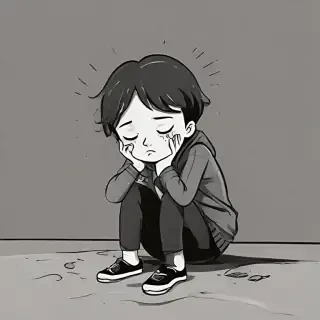 cartoon images of depression
