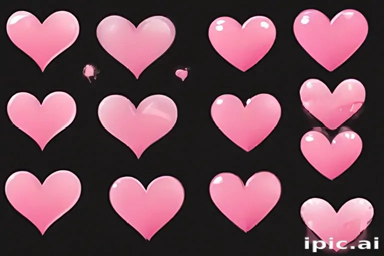 pink hearts png