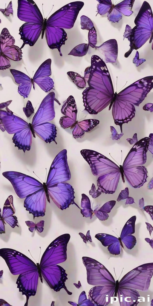 purple butterflies