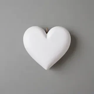 white heart