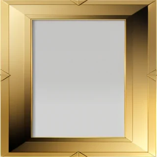 rectangle gold frame png
