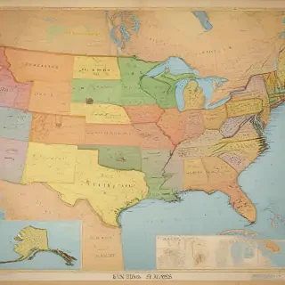 map of united states of america