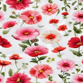 flowers with white background