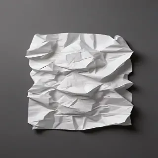 crumpled up paper