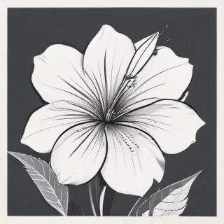 flower line art