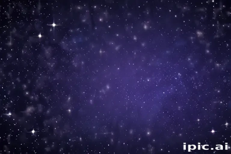 A Stunning View of a Starry Night Sky Filled with Twinkling Stars.