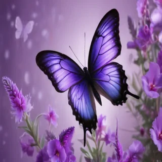 butterfly wallpaper purple