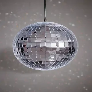 transparent disco ball