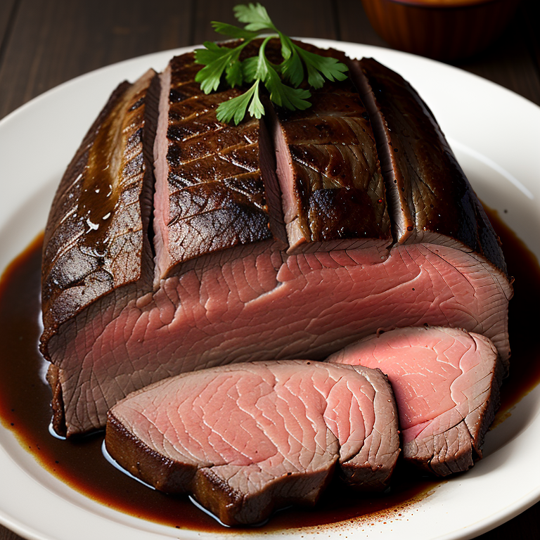 smoked bottom round beef roast